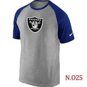 Mens New York Jets Ash Tri Big Play Raglan T-Shirt Grey- Blue