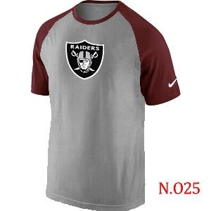 Mens New York Jets Ash Tri Big Play Raglan T-Shirt Grey- Red