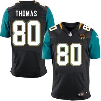 Nike Jacksonville Jaguars #80 Julius Thomas Black Alternate NFL Elite Jersey