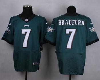 Nike Philadelphia Eagles #7 Sam Bradford Midnight Green NFL Elite Jersey