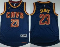 Cleveland Cavaliers #23 LeBron James Blue Revolution 30 Swingman NBA Jerseys New Style