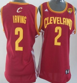 Women's Cavaliers #2 Kyrie Irving Red The Finals Patch Road Stitched NBA Jersey