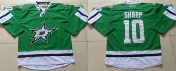 Stars #10 Patrick Sharp Green Stitched NHL Jersey