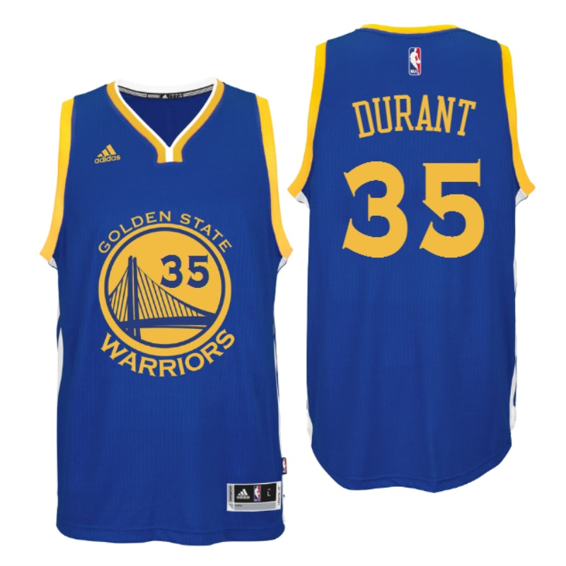 Golden State Warriors #35 Kevin Durant 2016 Road Blue New Swingamn Jersey