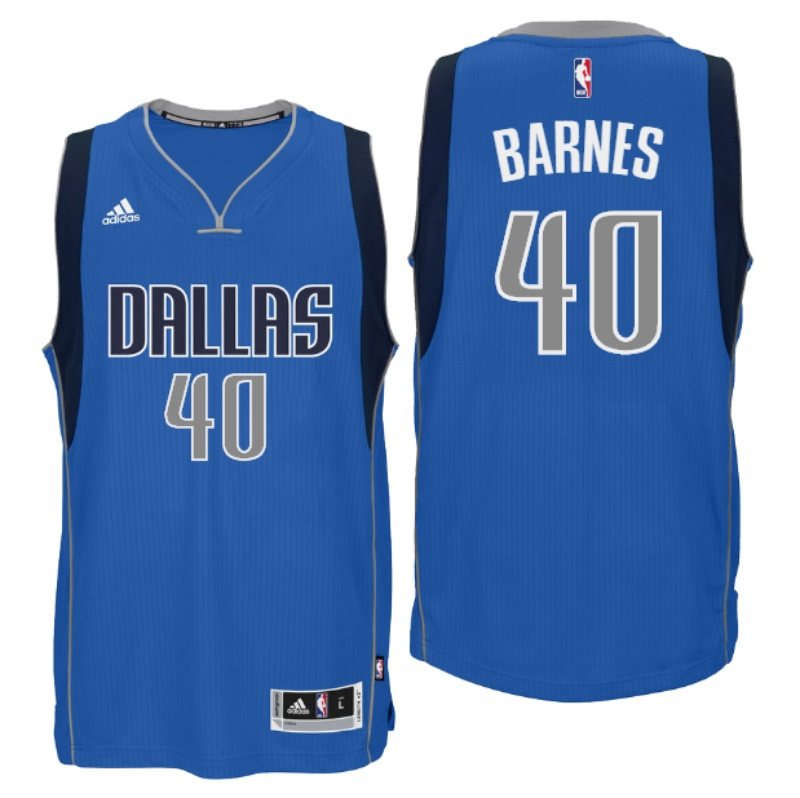 Dallas Mavericks #40 Harrison Barnes New Swingman Road Blue Jersey