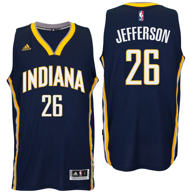 Indiana Pacers #26 Al Jefferson 2016 Road Navy New Swingman Jersey