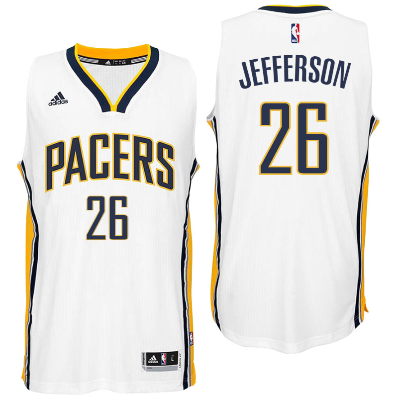 Indiana Pacers #26 Al Jefferson Home White New Swingman Jersey