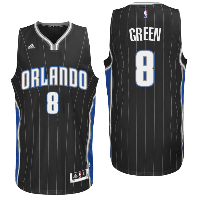 Orlando Magic #8 Jeff Green Alternate Black New Swingman Jersey