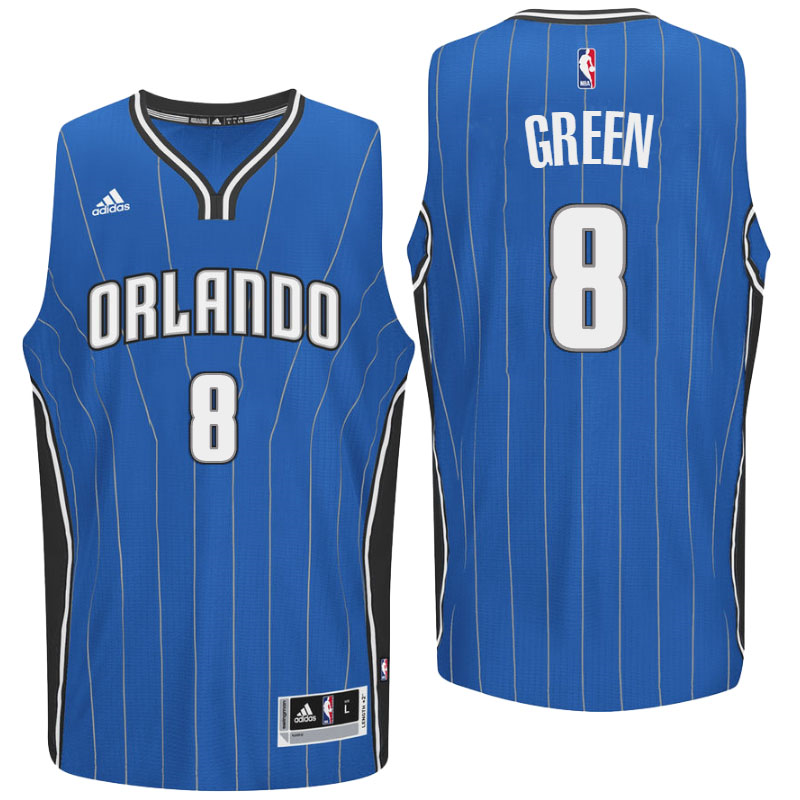 Orlando Magic #8 Jeff Green Road Blue New Swingman Jersey