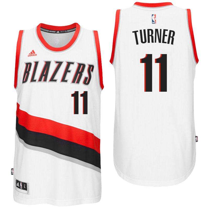 Portland Trail Blazers #11 Evan Turner Home White New Swingman Jersey