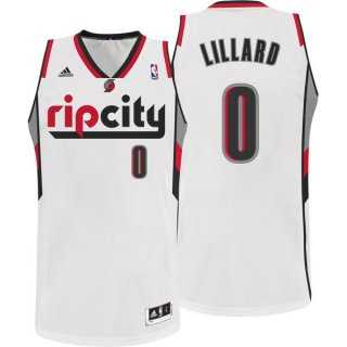 Portland Trail Blazers #0 Damian Lillard Rip City White Swingman Jersey