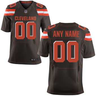 Men's Cleveland Browns Nike Brown Elite Custom Jersey