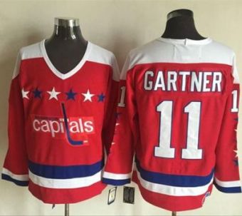 Washington Capitals #11 Mike Gartner Red Alternate CCM Throwback Stitched NHL Jersey