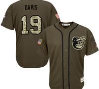 Baltimore Orioles #19 Chris Davis Green Salute to Service Stitched MLB Jersey