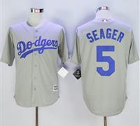 Los Angeles Dodgers #5 Corey Seager Grey New Cool Base Stitched MLB Jersey