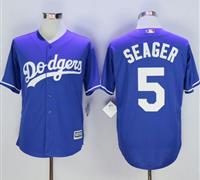 Los Angeles Dodgers #5 Corey Seager Blue New Cool Base Stitched Baseball Jersey