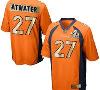 Nike Denver Broncos #27 Steve Atwater Orange Team Color Men's Stitched NFL Game Super Bowl 50 Collection Jersey