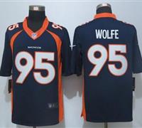 Nike Denver Broncos #95 Derek Wolfe Navy Blue Alternate Men's Stitched NFL New Limited Jersey