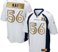 Nike Denver Broncos #56 Shane Ray White Men's Stitched NFL Game Super Bowl 50 Collection Jersey