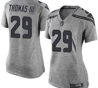 Women Nike Seahawks #29 Earl Thomas III Gray Stitched NFL Limited Gridiron Gray Jersey