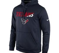 Houston Texans Nike Navy Kick Off Staff Performance Pullover Hoodie