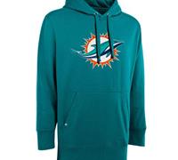 Antigua Miami Dolphins Signature Aqua Pullover Hoodie