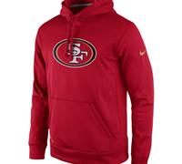 San Francisco 49ers Nike Scarlet Practice Performance Pullover Hoodie