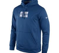 Indianapolis Colts Nike Royal Blue KO Speed Wordmark Performance Hoodie