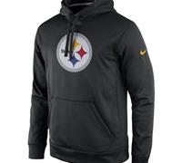 Pittsburgh Steelers Nike Black Practice Performance Pullover Hoodie