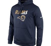 St.Louis Rams Nike Navy Kick Off Staff Performance Pullover Hoodie