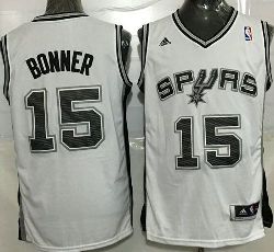 San Antonio Spurs #15 Matt Bonner White Stitched NBA Jersey