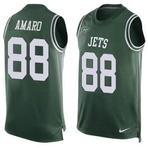 Nike New York Jets #88 Jace Amaro Green Color Men's Stitched NFL Name-Number Tank Tops Jersey