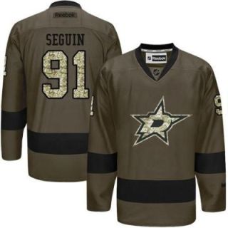 Dallas Stars #91 Tyler Seguin Green Salute To Service Men's Stitched Reebok NHL Jerseys