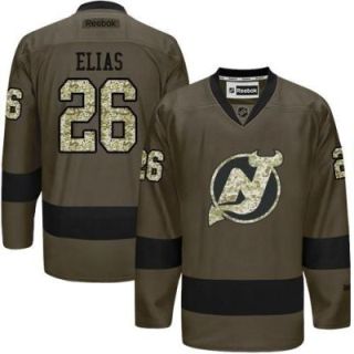 New Jersey Devils #26 Patrik Elias Green Salute To Service Men's Stitched Reebok NHL Jerseys