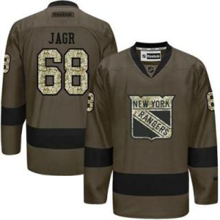 New York Rangers #68 Jaromir Jagr Green Salute To Service Men's Stitched Reebok NHL Jerseys