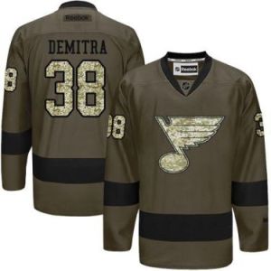 St. Louis Blues #38 Pavol Demitra Green Salute To Service Men's Stitched Reebok NHL Jerseys