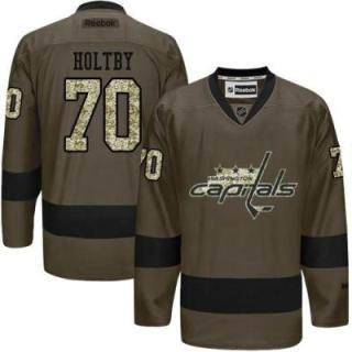 Washington Capitals #70 Braden Holtby Green Salute To Service Men's Stitched Reebok NHL Jerseys