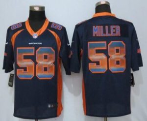 Nike Denver Broncos #58 Von Miller Navy Blue Alternate Men's Stitched NFL Limited Strobe Jersey