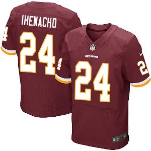 Men's Washington Redskins #24 Duke Ihenacho Nike Burgundy NFL Elite Stitched Jersey