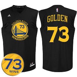 Golden State Warriors 2016 Record Breaking Season Exclusive 73 Wins Black Swingman Jersey