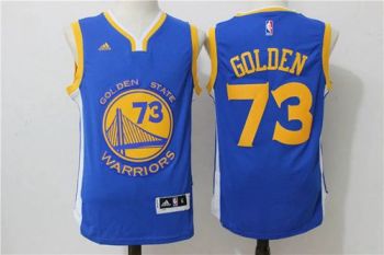 Golden State Warriors 2016 Record Breaking Season Exclusive 73 Wins Royal Swingman Jersey