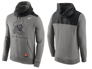 Baseball Mens Pittsburgh Pirates Stitches Nike Pullover Hoodie - Grey-Black