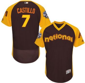 Womens #7 Welington Castillo Arizona Diamondbacks 2016 All-Stars Home Run Derby Flexbase Baseball Jersey