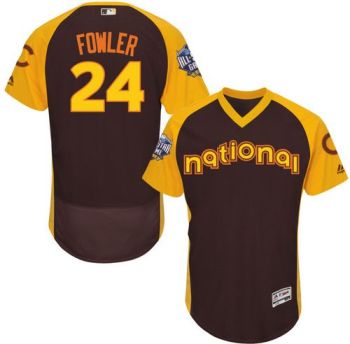 Womens #24 Dexter Fowler Chicago Cubs 2016 All-Stars Home Run Derby Flexbase Baseball Jersey