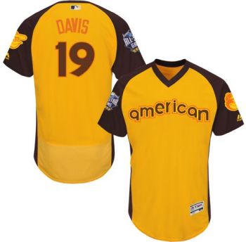 Womens #19 Chris Davis Baltimore Orioles 2016 All-Stars Home Run Derby Flexbase Baseball Jersey