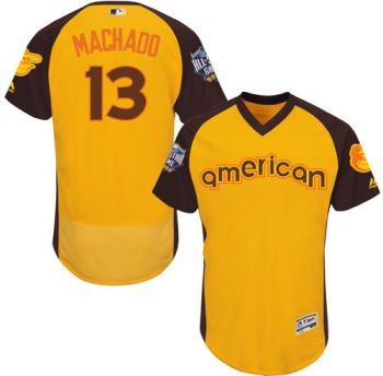 Youth #13 Manny Machado Baltimore Orioles 2016 All-Stars Home Run Derby Flexbase Baseball Jersey