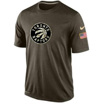 NBA Toronto Raptors Green Salute To Service Mens Nike Dri-FIT T-Shirt