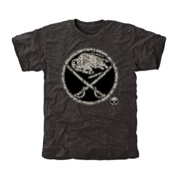 Mens Buffalo Sabres Black Rink Warrior Tri-Blend NHL T-Shirt