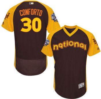 Mens New York Mets #30 Michael Conforto 2016 All-Stars Home Run Derby Flexbase Baseball Jersey