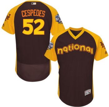 Mens New York Mets #52 Yoenis Cespedes 2016 All-Stars Home Run Derby Flexbase Baseball Jersey